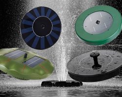 Fontein op zonne-energie en beste solar fontein